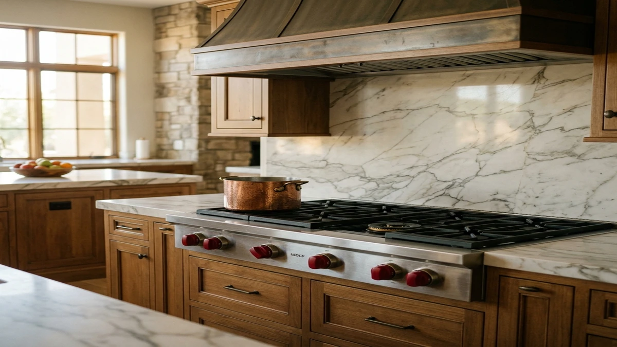 Factory-trained technician repairing Wolf range in Scottsdale kitchen